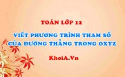 Viết phương trình tham số của đường thẳng đi qua 2 điểm trong không gian Oxyz - Toán lớp 12